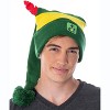 Elf The Movie Adult Buddy The Elf Character Costume Long Pom Beanie Green - 2 of 4