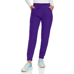 Hey Collection Women Medical Scrubs Jogger Pants with 4 Pockets and 4-Way Stretch - 1 of 4