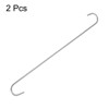 Unique Bargains High Manganese Steel Extra Long S-shaped Hooks and Hangers 2 Pcs - 3 of 4
