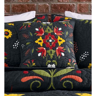 Plow & Hearth Ansley Folk Art Throw Pillow