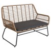Northlight 4-Piece Kingstown Rattan Outdoor Patio Conversation Set with Cushions - 3 of 4