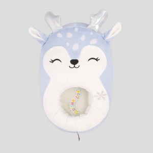 Squishmallows Kids' Deer Slide Slippers - Light Blue - 1 of 4