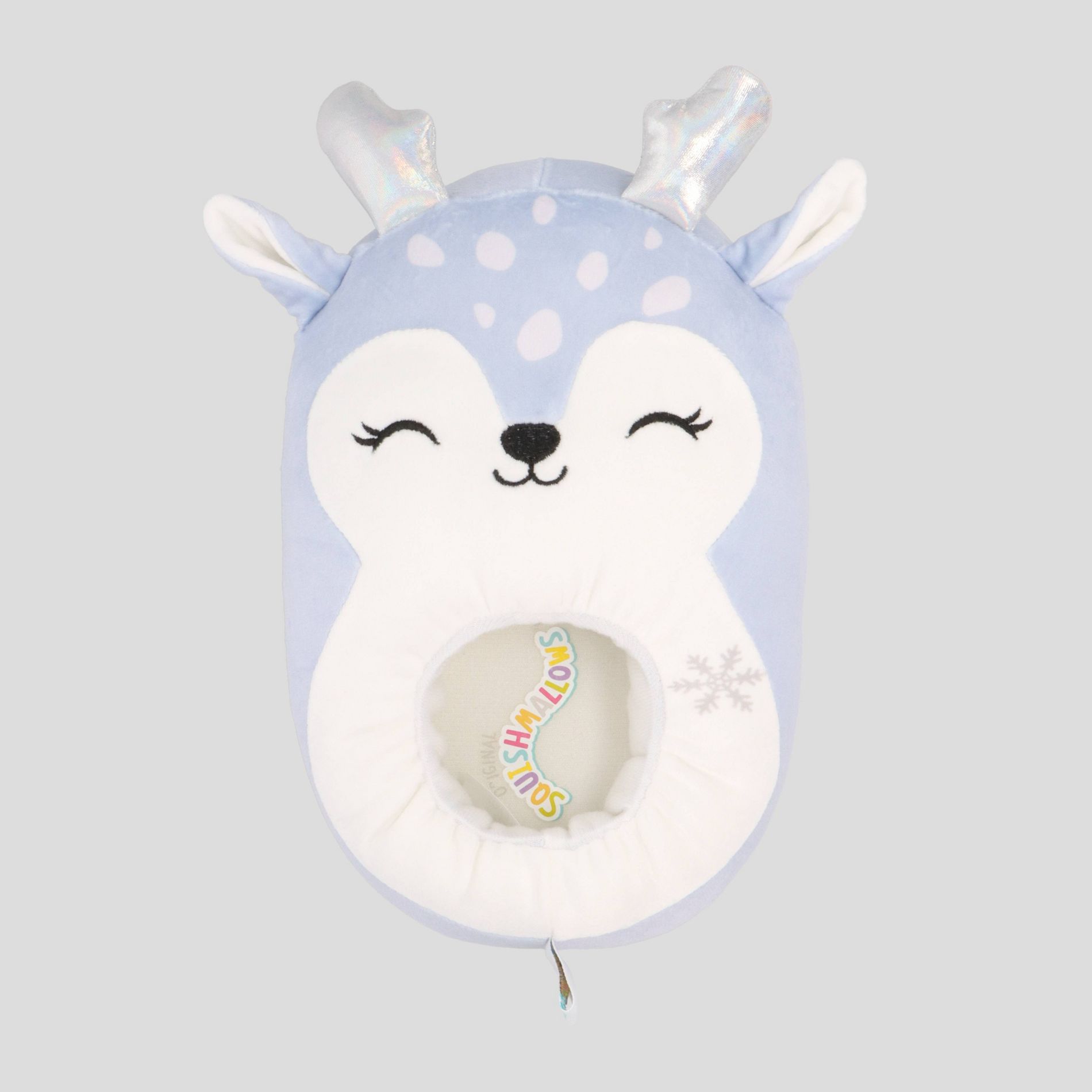 Squishmallows Kids' Deer Slide Slippers - Light Blue