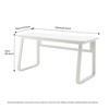 FONTOI Desk L47.2inch Computer desk table simple gaming table Home desk Student writing desk, White, 47.24"*19.70"*29.50" - 2 of 4