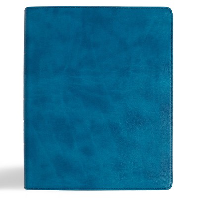 CSB Notetaking Bible, Expanded Reference Edition, Sea Depth Leathertouch - by  Csb Bibles by Holman (Leather Bound)