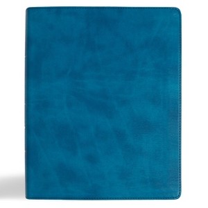 CSB Notetaking Bible, Expanded Reference Edition, Sea Depth Leathertouch - by  Csb Bibles by Holman (Leather Bound) - 1 of 1