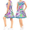 LA LEELA Women's Beachwear Swimsuit Coverups for Women Summer Swim Beach Dress Cover Ups for Swimwear Women Loose Casual Bathing Suit 0-2 Blue,Paisley - 2 of 4