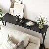 WhizMax Industrial Console Table, Black Hallway Table for Living Room, Foyer, Bedroom - 3 of 4