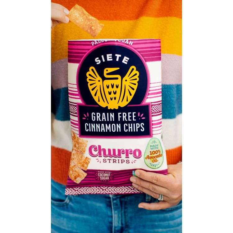 Siete Grain Free Cinnamon Chips Churro Strips Tortilla Chips - 5oz, 4 of 6