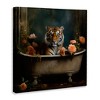 Stupell Industries Tiger in Floral Bathtub, 24" x 24" - image 3 of 4