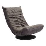 Low Profile Tufted Upholstery Urban Swivel Chair - ZM Home