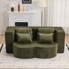 KWPZQEB 78.7" Foldable Sofa Bed, Queen Size Floor Sofa Bed with 2 Pillows, Comfy Cloud Couch, Love Seat Sofa for Living Room, Guest Room, Bedroom - 2 of 4