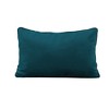 Factory Direct Partners Kids' Novelty Soft Density 24"x16" Lumbar Microfiber Pillow with Piping Peacock Green - 2 of 4