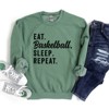Simply Sage Market Women's Graphic Sweatshirt Eat Basketball Sleep Repeat - 4 of 4