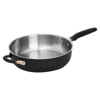 CARAWAY HOME 3 qt. Ceramic Nonstick Saute Pan in Gray CW-SUTP-GRY - The  Home Depot