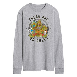 Men's - Teenage Mutant Ninja Turtles - There Are No Rules Long Sleeve Graphic T-Shirt - 1 of 4