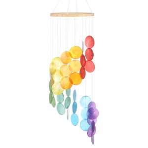 Unique Bargains Handcrafted Outdoor Decorative Colorful Wind Chime 6.7" x 20.5" Multicolor 1 Pc - 1 of 4