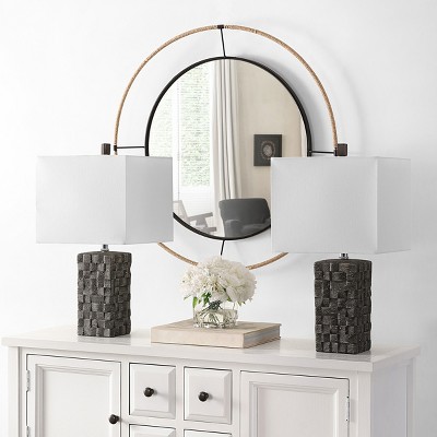 Jayden Table Lamp (Set of 2) - 22.5 Inch Height - TBL4336 - Dark Grey - Safavieh