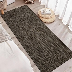 Coucheta Runner Rug , Machine Washable Non-Slip Low Pile, Faux Wool Stain Resistant Floor Carpet for Kitchen Bedroom Hallway,Multi-Color & Size - 1 of 4