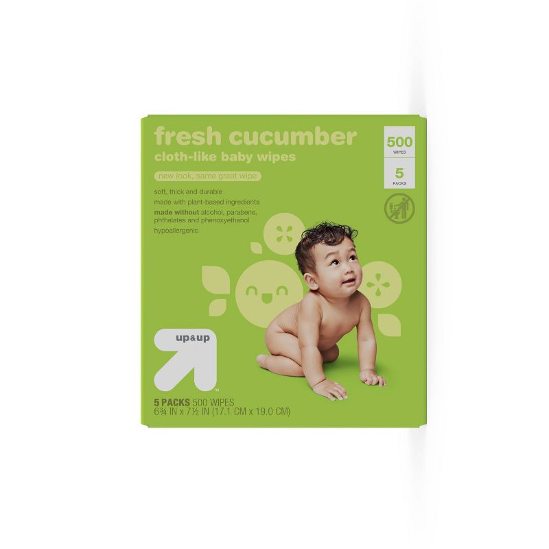 Fresh Cucumber Baby Wipes- up & up™ (Select Count), 6 of 16