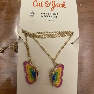 Girls' Butterfly Heart Locket Necklace - Cat & Jack™ : Target