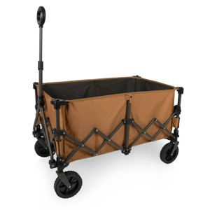 Oniva Wilderness Collapsible Outdoor Folding Wagon - Brown/Gray - 1 of 4