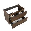 NicBex 29.7" Morden Bathroom Vanity without Sink, Wall Mounted Bathroom Storage Cabinet, 2 Spacious Drawers for Bathroom - 3 of 4