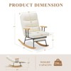Colamy Rocking Chair with Footrest for Living Room, Upholstered Glider Rocker Chair - 2 of 4