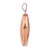 Black Bow Jewelry 14k Rose Gold 21mm Polished Oval Locket - 2 of 4