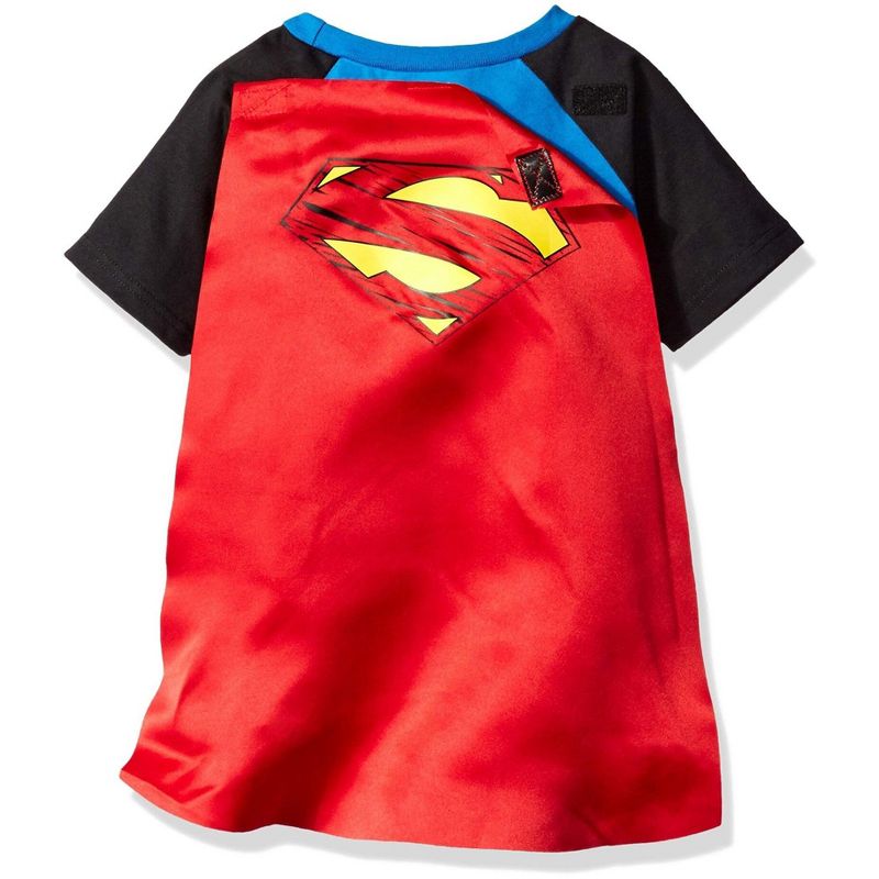 DC Comics Superman Toddler Boys Caped Cosume Design T-Shirt , 3 of 4
