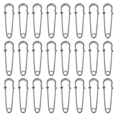 Unique Bargains Metal DIY Blankets Crafts Brooch Making Home Sewing Large Safety Pins 24 Pcs