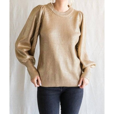 Women's Metallic Knit Sweater - Jodifl