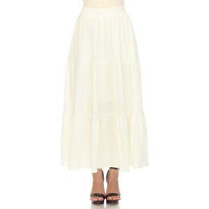 Women's Pleated Tiered Maxi Skirt - 1 of 4