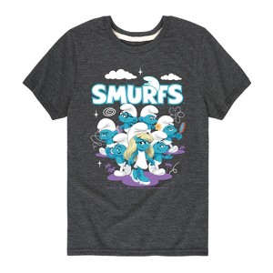 Boys' - Smurfs -  Short Sleeve Graphic T-Shirt - 1 of 4