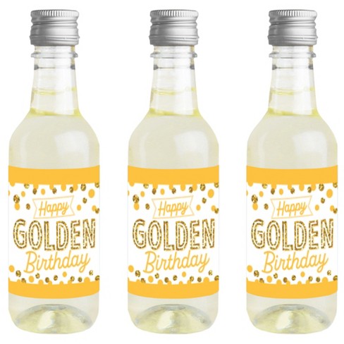 Big Dot Of Happiness Adult 80th Birthday - Gold - Birthday Party Water  Bottle Sticker Labels - Set Of 20 : Target