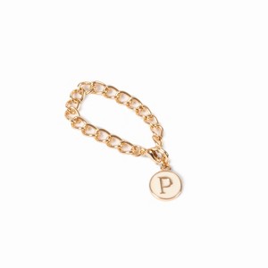 Chain Monogram Accessories Cream P - Bullseye's Playground™ - 1 of 1