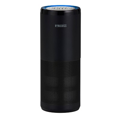 Black Ionic Odor Absorbing Portable Air Purifier with HEPA Filter