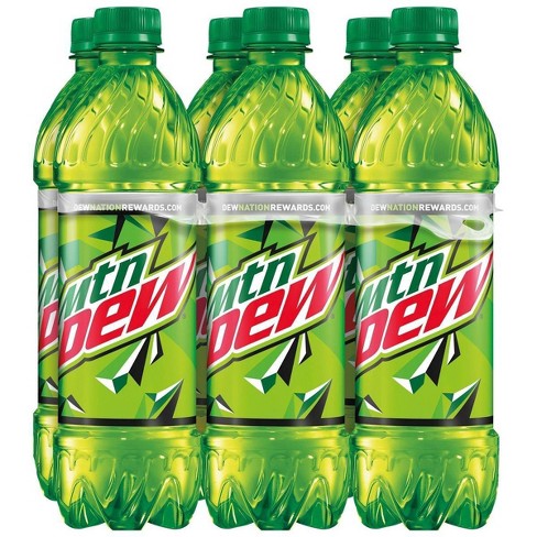 Mountain Dew Soda - 6pk/16.9 Fl Oz Bottles : Target