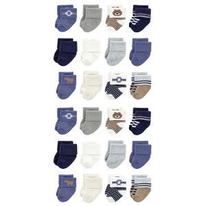 Hudson Baby Cotton Rich Baby Terry Socks 24-Pack - 1 of 3