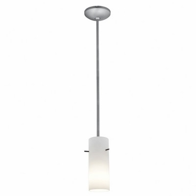 Access Lighting Cylinder 1 - Light Pendant in  Brushed Steel