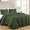 FIONECA Oversized 3 Piece Quilted Bedspread Set Includes Bedspread Matching Shams For Versatile Bedroom Styling - 2 of 4