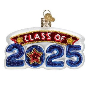 Old World Christmas 2.5 Inch Class Of 2025 Graduation Tree Ornaments - 1 of 3