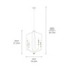 Armand - 4 Light Large Pendant In Contemporary Style-27.25 Inches Tall and 19.25 Inches Wide     -Traditional Installati - 2 of 4