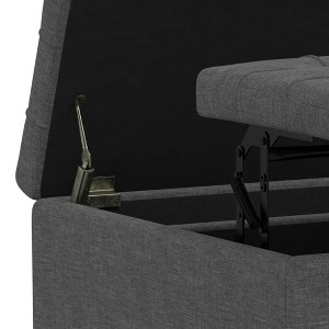 WyndenHall Elliot Small Square Coffee Table Storage Ottoman - 1 of 4