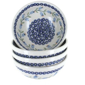 Blue Rose Polish Pottery M089 Manufaktura Dessert Bowl Set - 1 of 2