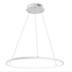 JONATHAN Y Brice Modern Contemporary Metal Round Dimmable Integrated LED Pendant - 1 of 4
