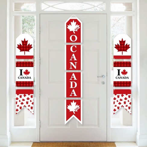 Big Dot of Happiness Canada Day - Hanging Vertical Paper Door Banners - Canadian Party Wall Decoration Kit - Indoor Door Decor - image 1 of 4