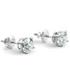 Pompeii3 1 1/2ct 14K White Round Cut Studs Earrings Screw Back - 2 of 4