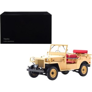 Toyota Land Cruiser BJ RHD (Right Hand Drive) Beige 1/18 Diecast Model Car by Kyosho - 1 of 4