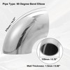 Unique Bargains 90 Degree Exhaust Elbow Pipe for Car Modified Exhaust System - 3 of 4